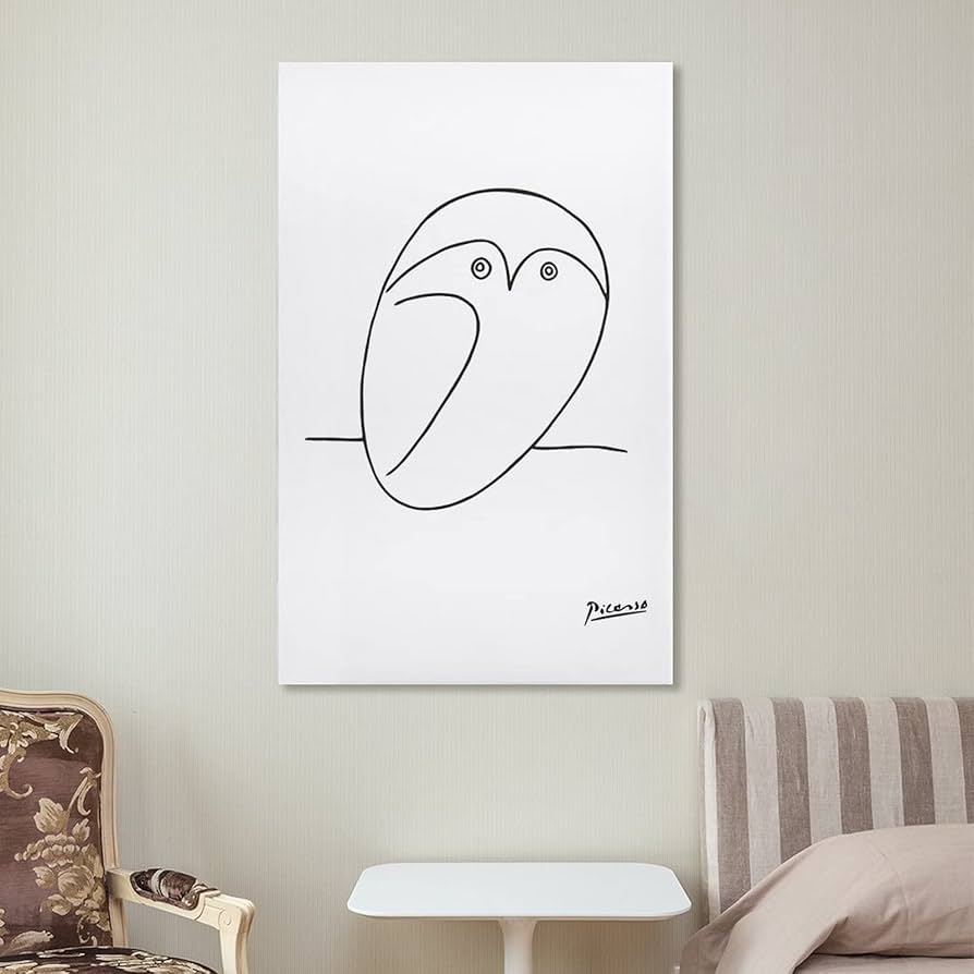 Amazon.co.jp: Pablo Picassoパブロ・ピカソ フクロウ ポスター